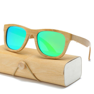 Wood Sunglasses Men women square bamboo Women