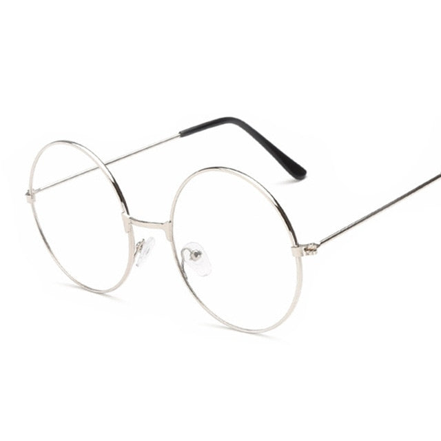 Fashion Vintage Retro Metal Frame Clear Lens Glasses