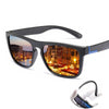Retro Round Metal HD Polarized Punk Steampunk Sunglasses