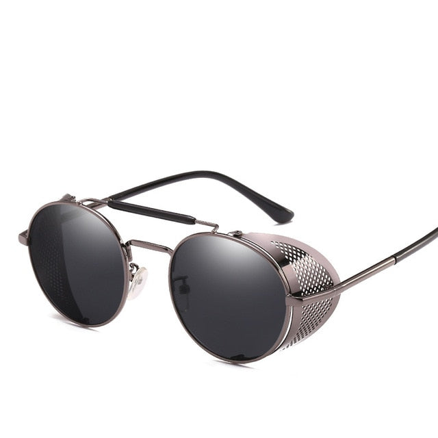 Retro Round Metal Sunglasses Steampunk Men Women