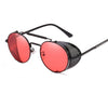 Retro Round Steampunk Sunglasses Men Women